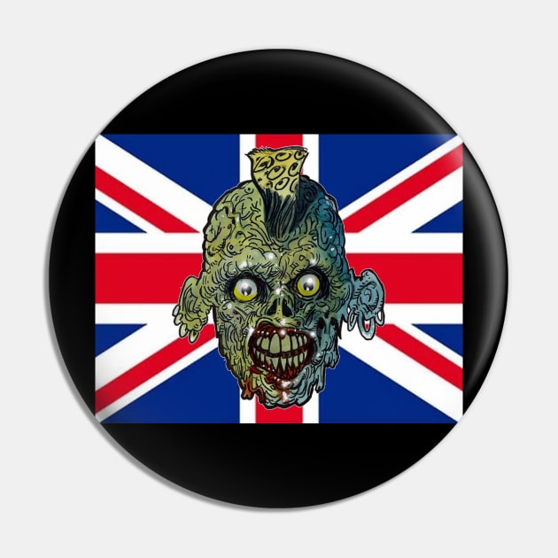 Zombie Punk Britannia Pin by rsacchetto