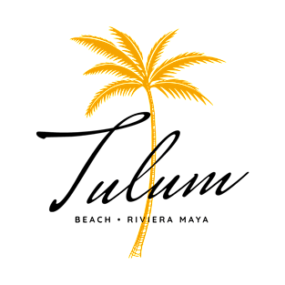 Tulum Beach, Riviera Maya Minimal Vintage Style T-Shirt