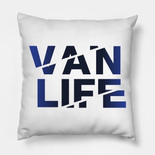 Vanlife: Tracks - Blue fade Pillow