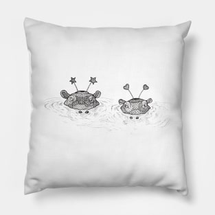 Hippo friends Pillow