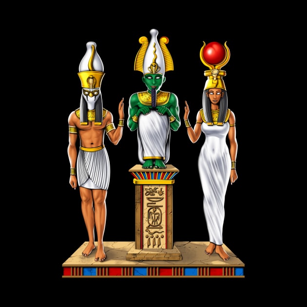 Ancient Egyptian Holy Trinity by underheaven