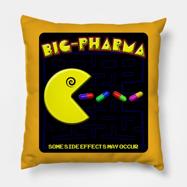 Big-Pharma Pillow by Jarecrow 