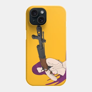 Girl with a rifle SVT-40 Phone Case