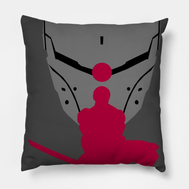 Cyborg Ninja Pillow by dogeandpepe