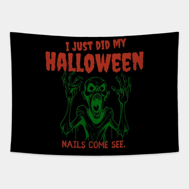 Halloween Monster Tapestry by Proway Design