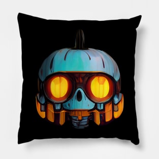 Pumpkin Skull Halloween Pillow