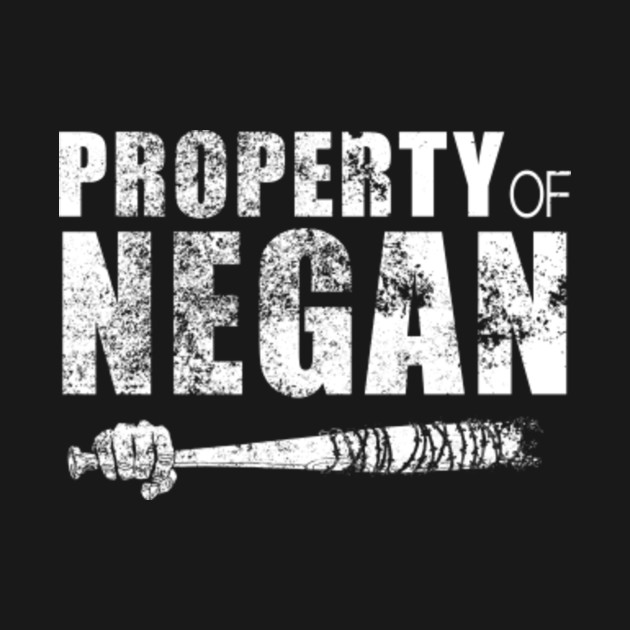 property of negan the walking dead t shirt teepublic property of negan the walking dead t shirt teepublic