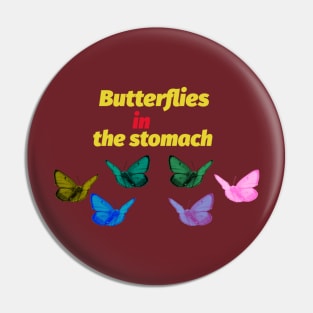 Butterflies in the stomach Pin