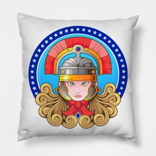 antique goddess Athena Pillow