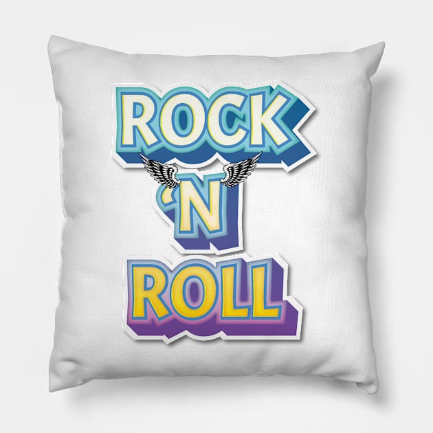 ROLL N ROCK Pillow by sonnycosmics