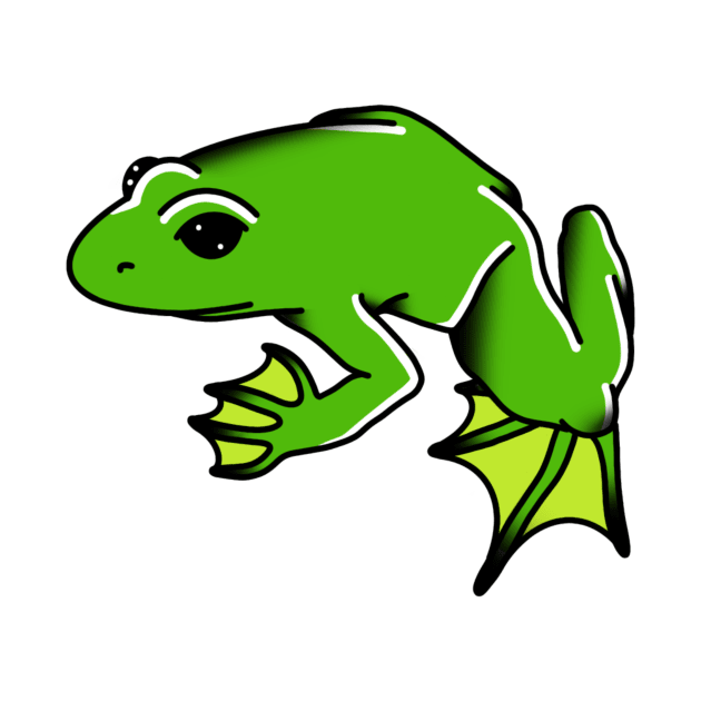 Frog by drawingsbydarcy