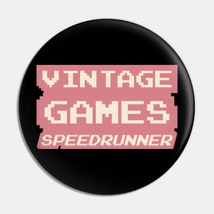 Vintage Games Speedrunner Pin