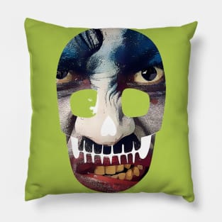 Creepy Skull Face Pillow