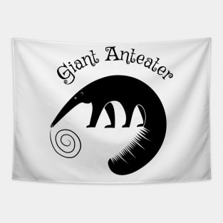 Black Giant Anteater Tapestry