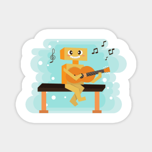 cartoon cute music instrument Magnet