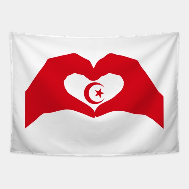 We Heart Islam Patriot Flag Series Tapestry by Village Values
