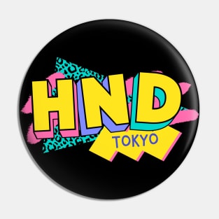 Tokyo, Japan Retro 90s Logo Pin