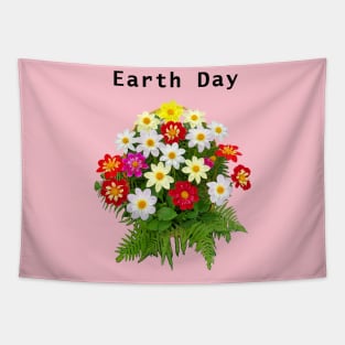 Earth Day Bouquet Tapestry