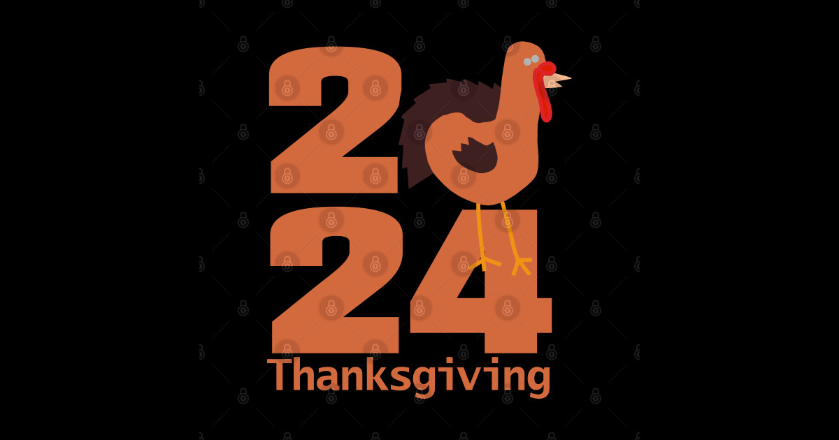 Thanksgiving 2024 Thanksgiving Sticker TeePublic