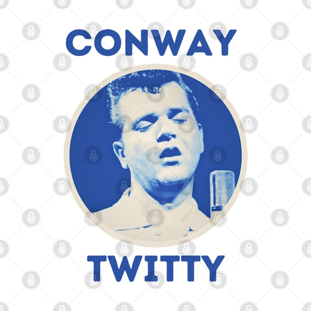 conway twitty || light blue by claudia awes