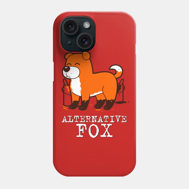 Cute Kawaii Dog Fake Fox Alternative Facts Phone Case by BoggsNicolas