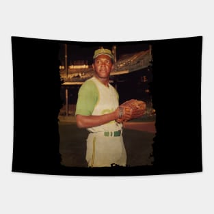 Vida Blue in Oakland Athletics Vintage #2 Tapestry