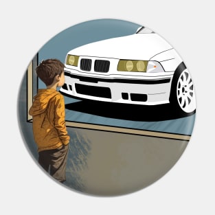 BMW M3 e36 Kids Dreams Pin