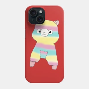 Rainbow Alpaca - Pink Phone Case