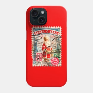 Santa Claus postal stamp#2 Phone Case