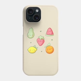 Cute fruits illustration Phone Case