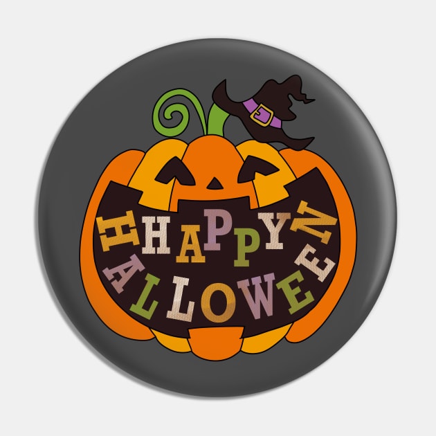 Big Smile Halloween Pumpkin Pin by RiyanRizqi