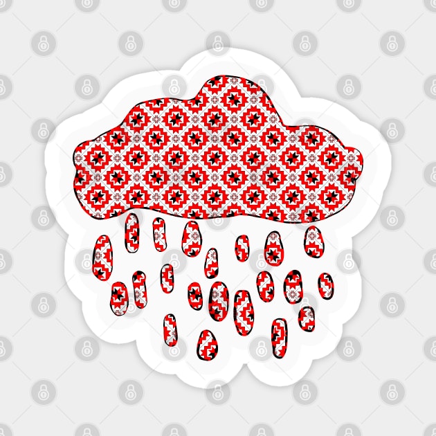 Belarusian pattern. A cloud. Magnet by Sitenkova