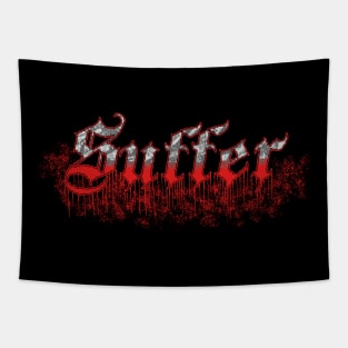 DenialJ Evil Merch - Suffer Logo Type Tapestry