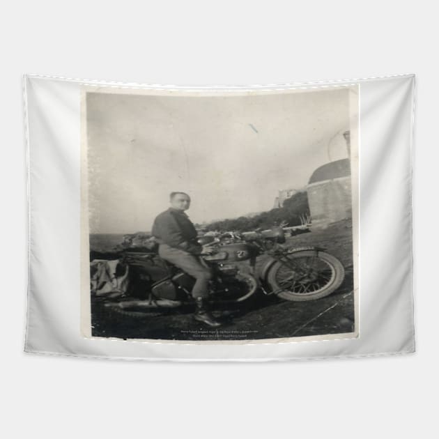 Henry Fussell dispatch rider North Africa 1942 Tapestry by Fussell Films