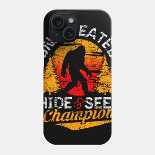 Bigfoot shirt Undefeated Hide & Seek Sasquatch Yeti Gift Phone Case