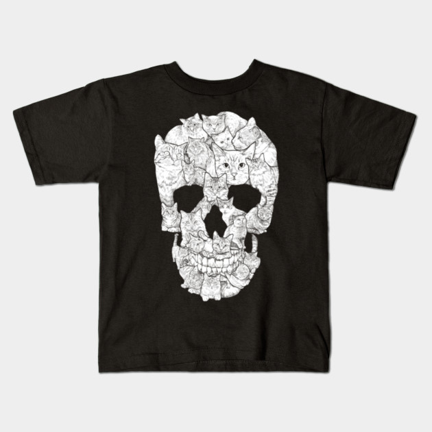 Cat Skull Shirt Sketchy Cat Skull T Shirt For Men S Women S Cat T Shit Kids T Shirt Teepublic Uk
