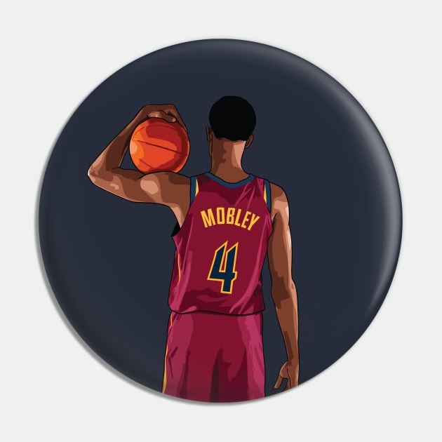 Evan Mobley Vector Back Pin by qiangdade