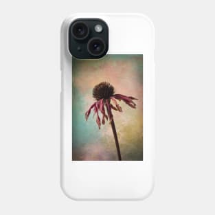 Wilted Textured Cone Flower Phone Case