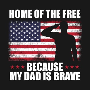 Brave Veteran Dad Veteran Day Appreciation T-Shirt