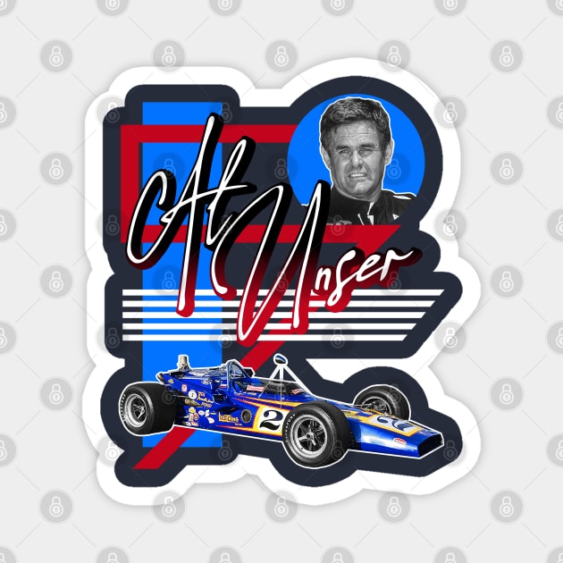 Al Unser ))(( Indy Racing Legend Car Tribute Magnet by darklordpug