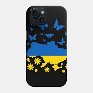 Stand with Ukraine butterflies Phone Case