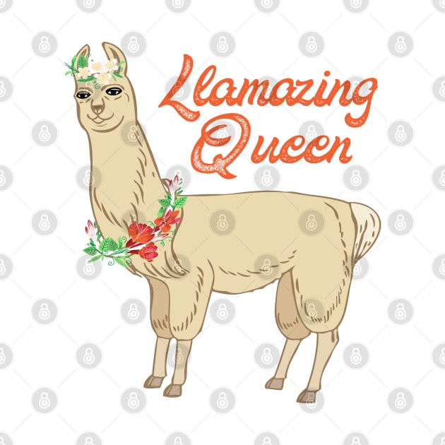 Llamazing Queen - Cute Llama by Animal Specials