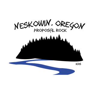 Neskowin Oregon Proposal Rock T-Shirt