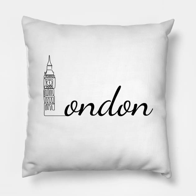 Big Ben Pillow by TravelGiftDesign