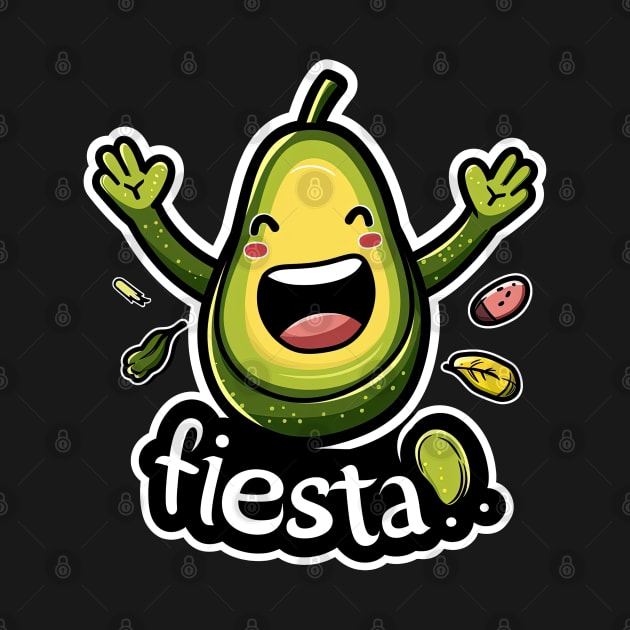 Happy cinco de mayo fiesta cute avocado by emhaz