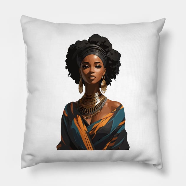 Afrocentric Woman Pillow by Graceful Designs