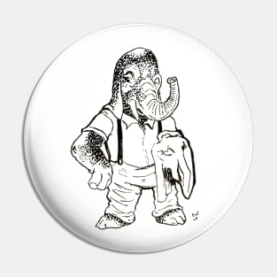 Dapper Elephant Pin