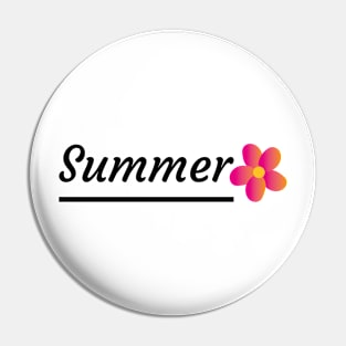 Floral summer Pin