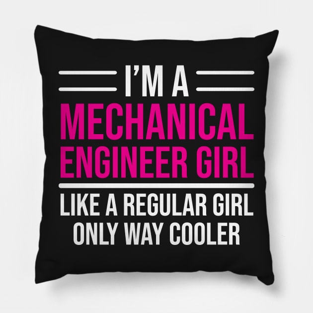 Mechanical Engineer Girl Female Engineer T-Shirt Pillow by zcecmza