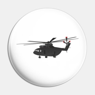 Black Heavy Helicopter Mi-26 Pin